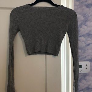 Cropped Knit Sweater